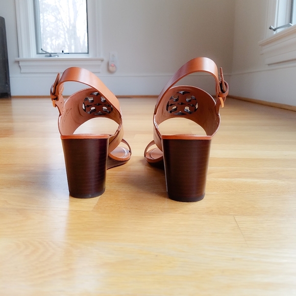 Tory Burch Wedge Heel Logo Sandals - Picture 8 of 11